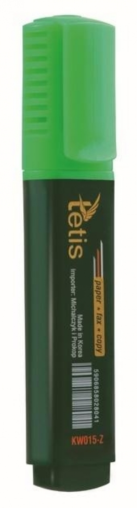Zakreślacz płaski zielony KW015-Z (12sz)