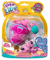 LITTLE LIVE PETS Żółw i żółwik, Różowy (MO-28315-2)