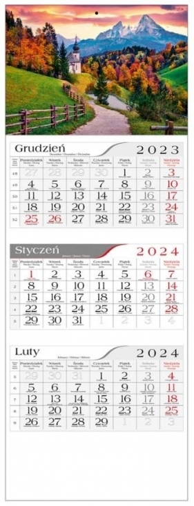 Kalendarz 2024 Trójdzielny Kościółek