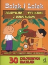 Bolek i Lolek zgadywanki wycinanki z dinozaurami 30 kolorowych naklejek Ostrowska Monika