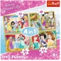 Puzzle 4w1: Radosny dzień księżniczek (37309)
