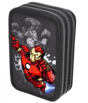 Coolpack, Piórnik potrójny z wyposażeniem Jumper 3 Disney Core - Avengers (F067778)