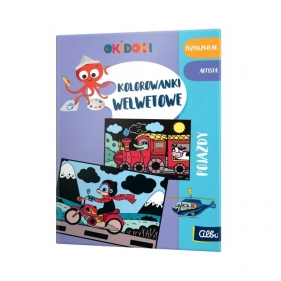 Okidoki. Kolorowanki welwetowe. Pojazdy
