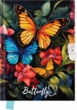 Pamiętnik z kłódką Butterfly 14x18cm 80 kartek