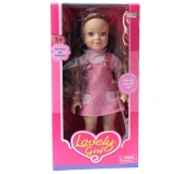 Lalka w różowej sukience 44 cm (106090)