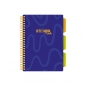 Kołozeszyt Strigo Pads Project Book A5 linia Neon - Granatowy