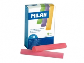 Kreda Milan szkolna trójkątna kolorowa 10 sztuk