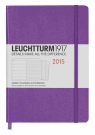 Weekly Planner 2015 & Notebook Medium fioletowy