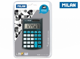 Kalkulator kieszonkowy Milan - Czarny (150908KBL)