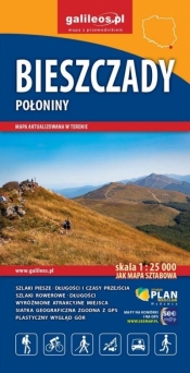 Mapa turystyczna - Bieszczady Połoniny 1:25 000 - Opracowanie zbiorowe