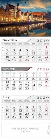 Kalendarz 2020 Trójdzielny Gdańsk CRUX