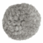 Pompony włóczkowe, 6 szt. 3cm - szary jasny (412949)