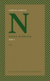 Pisma wybrane Tom 4 Proza - Cyprian Kamil Norwid