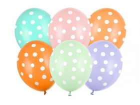 Balony kropki 30cm 50szt