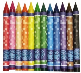 Kredki świecowe Astrakids grafionowe, 12 kol. - Jednorożec (316121009)