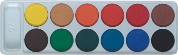 Farby akwarelowe 12 kolorów 22,5mm