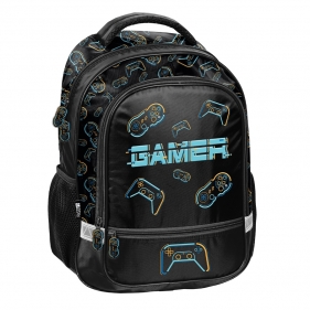 Plecak dwukomorowy szkolny - Gamer