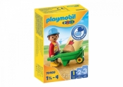 Playmobil 1.2.3 70409 Pr acownik budowlany z tacz (70409)