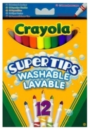 Flamastry Crayola spieralne pastelowe Supertips 12 sztuk (7509)