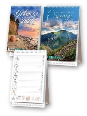 Kalendarz 2026 biurowy stojący Orfeusz MIX