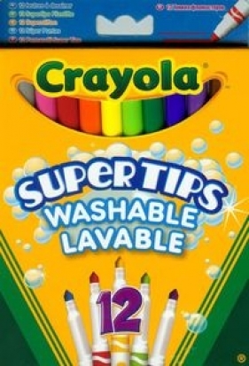 Flamastry Crayola spieralne pastelowe Supertips 12 sztuk (7509)