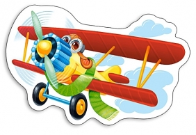 Funny Plane - puzzle konturowe 15 elementów (015092) (B-015092)