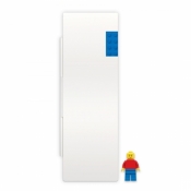 Biały piórnik z niebieskim klockiem i minifigurką LEGO® (bez wyposażenia) (52609)
