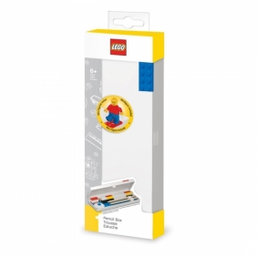 Biały piórnik z niebieskim klockiem i minifigurką LEGO® (bez wyposażenia) (52609)