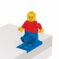 Biały piórnik z niebieskim klockiem i minifigurką LEGO® (bez wyposażenia) (52609)