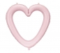 Balon foliowy serce ramka jasno różowy 86x83.5cm