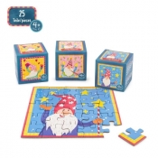 Mini puzzle 25 części (mix wzorów)