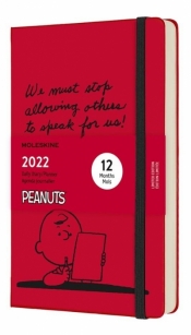 Kalendarz 2022 dzienny 12ML Peanuts, scarlet red