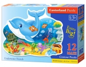 Puzzle maxi konturowe:Underwater Friends 12 elementów (120093)