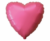 Balon foliowy Serce pastelowy czerwony 45cm