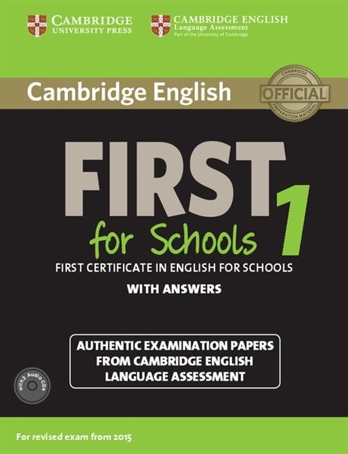 <img src='https://webimage.pl/pics/093/2/d796332.jpg' style='height:440px' /> Cambridge English First 1 for Schools First Certificate in English for Schools with answers