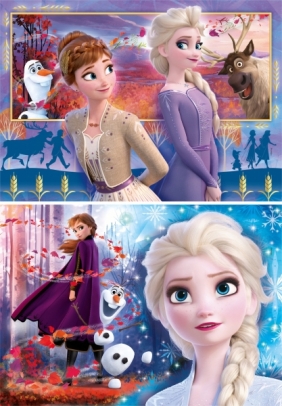 Clementoni, Puzzle SuperColor 2x60: Disney Frozen 2 (21609)