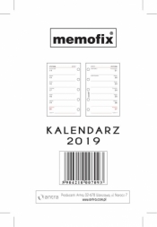 Wkład kalendarzowy 2019 Memofix mały TNS ANTRA