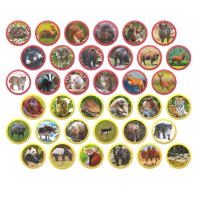 Zestaw magnesów Montessori - Zwierzęta na kontynentach: Eurazja (200284)