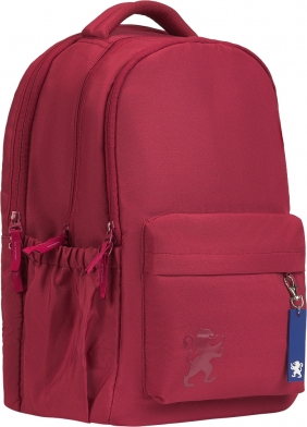 Plecak szkolny Oxford School - żurawinowy