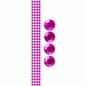 Taśma kryształki 12mm/1m różowa (362459)