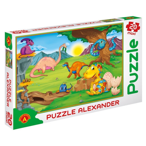 Puzzle 20 maxi Dinozaury
	 (0609)