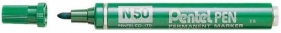 Marker okrągły N50 zielony (12szt) PENTEL