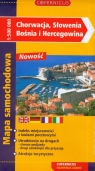 Chorwacja Słowenia Bośnia i Hercegowina mapa samochodowa 1:500 000