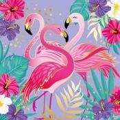 Karnet Uniwersalny - Shiny Flamingos