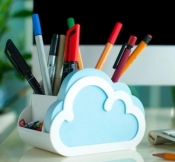 Cloud Notes Organizer na biurko z notesem Chmurka