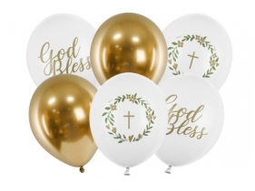 Balony 30cm God Bless mix 6szt