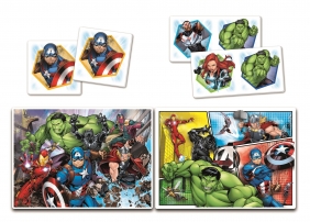 Clementoni, Puzzle SuperKit 2w1: Avengers + Memo + Domino (20209)