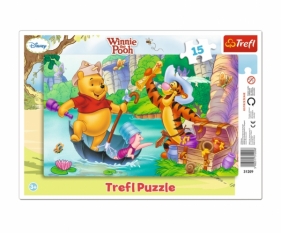 Puzzle ramkowe 15: Kubuś Puchatek - Wyprawa po skarb (31209)