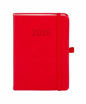 Kalendarz 2026 Memofix B6 TDW - Czerwony
