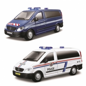 Bburago, Mercedes Vito Policja 1:50 (18-32009) (mix wzorów)